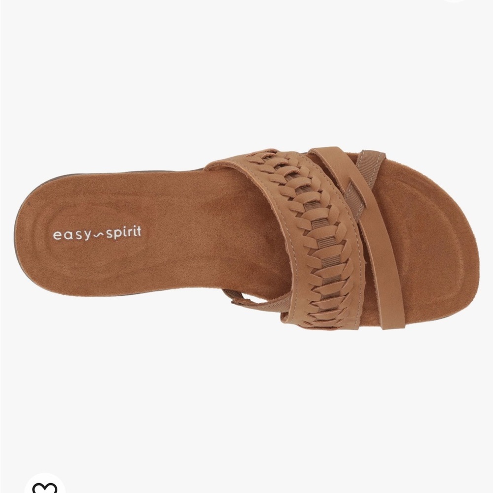 NWB Easy Spirit Women’s Tan Braided Slide Sandal
